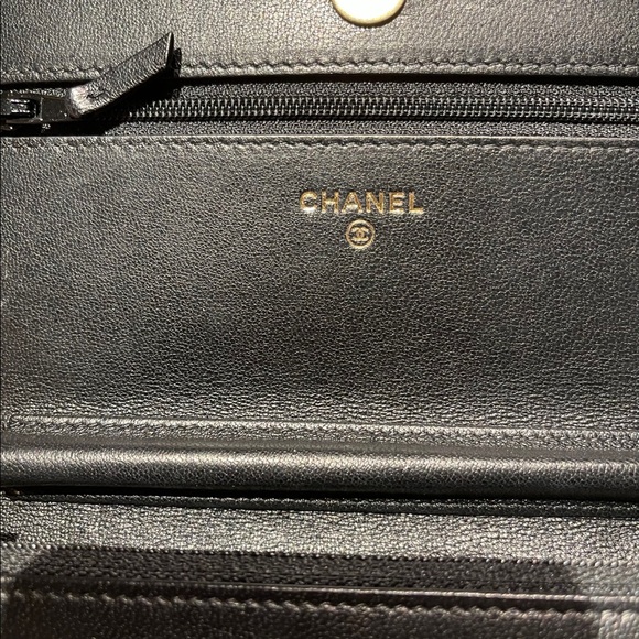 SOLD! Chanel Lambskin Infinity Wallet On Chain WOC - Picture 5 of 15